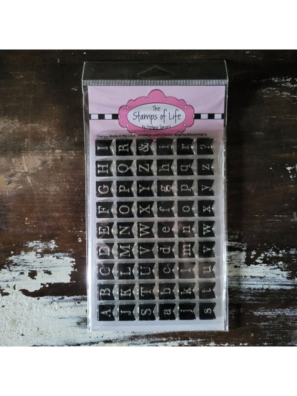 The Stamps Of Life Alpha4banners Clear Alphabet Stamp Set